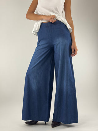 Pantapalazzo chambray - S26M775