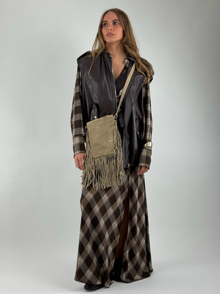 Gonna lunga con spacco e cinture - GMA-P066
