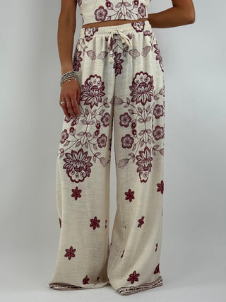 Pantalone palazzo fantasia - 39514
