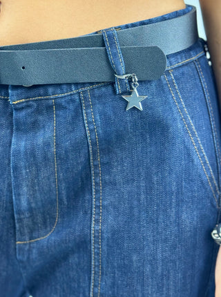 Jeans stellina lavaggio blu - 58300PJ