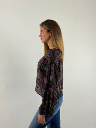 Blusa fantasia scozzese - W26C854