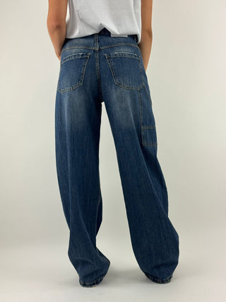 Jeans vita alta palazzo - BL434M-528P