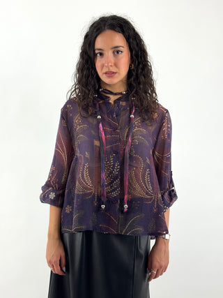 Camicia fantasia tropicale - CVS-R097