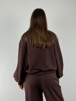 Felpa girocollo con polsini - TF0821