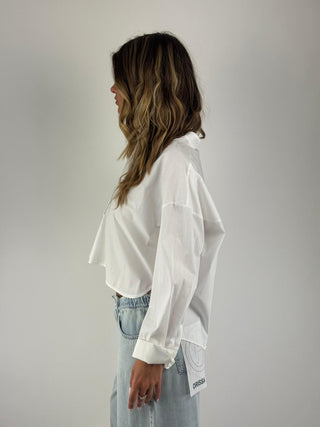 Camicia crop- 100%co, 26C4933