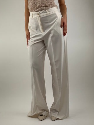 Pantalone a palazzo con elastico - 16467/4701UNI