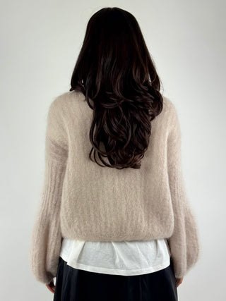 Cardigan effetto mohair  - C03L0040