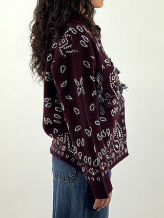 Cardigan paisley - W6HMG86A400