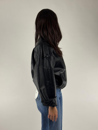 Bomber in ecopelle - TAB1307