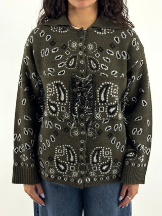 Cardigan paisley - W6HMG86A400