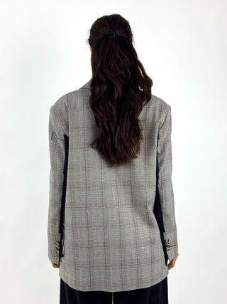 Blazer a quadri con frange
- TAC1312