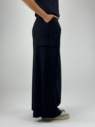 Pantalone Wide leg con cintura - 10497