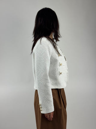 Giacca napoleon in boucle  - 26B3718