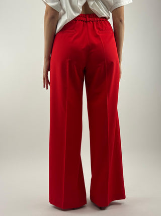 Pantalone a palazzo con elastico - 16467/4701UNI