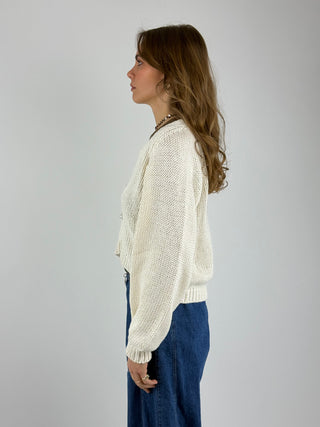 Cardigan bottoni gioiello, JIT-Q010
