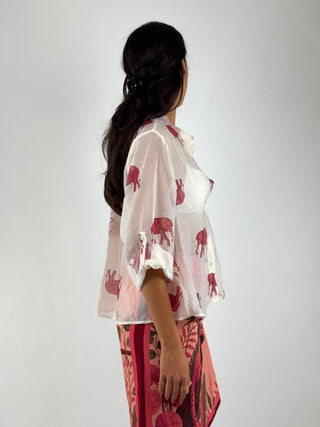 Camicia fantasia elefanti - CVS-Q507