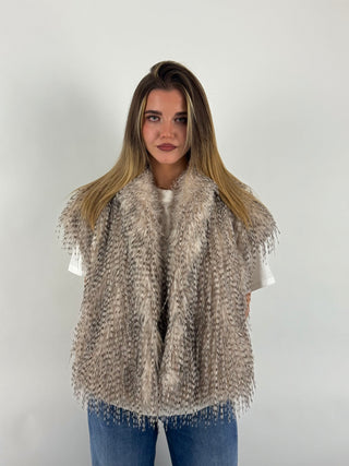 Gilet frange - W25J332