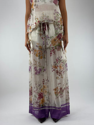 Pantalone fantasia fiori - TAB2224