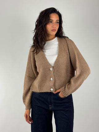 Cardigan bottoni gioiello - JIT-R027