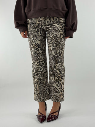 Pantalone zampa fantasia - W25P176