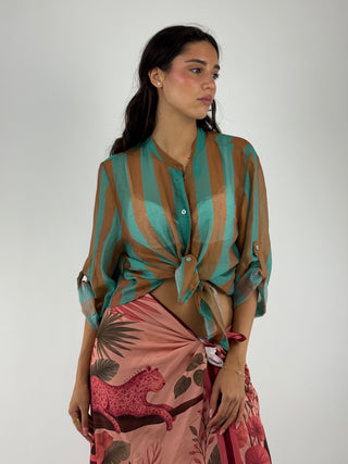 Camicia fantasia riga - CVS-Q422