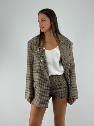 Giacca fantasia check completo -  37311