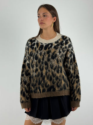 Maglione girocollo maculata - Z38R0598