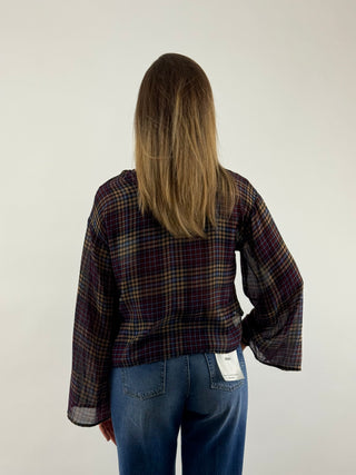 Blusa fantasia scozzese - W26C854
