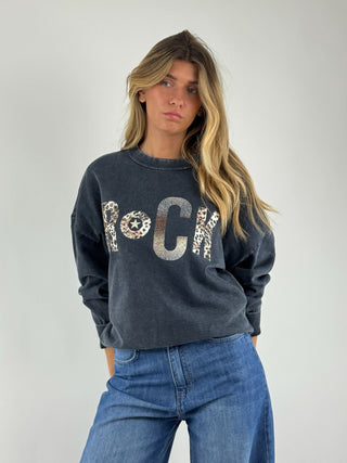 Felpa marmorizzata rock - FW122N