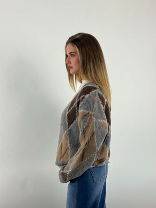Cardigan fantasia triangolo - 7611