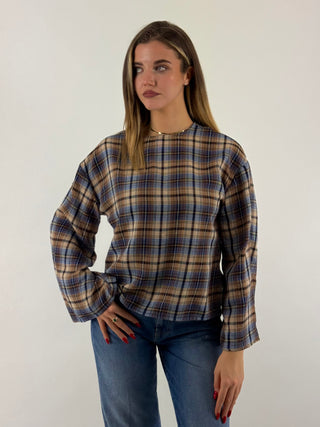 Blusa a quadri - W26C879