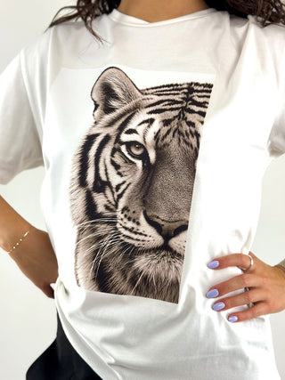 T-shirt stampa tigre -  I266116ST