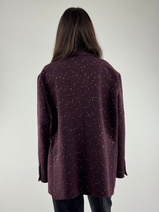 Giacca over micro paillettes - TF0699