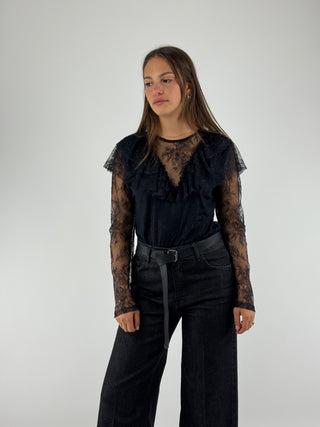 Body maniche in pizzo - KA469