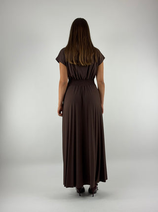 Abito lungo con collana - A50543MO