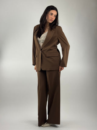 Pantalone a palazzo con elastico - 16467/4701UNI