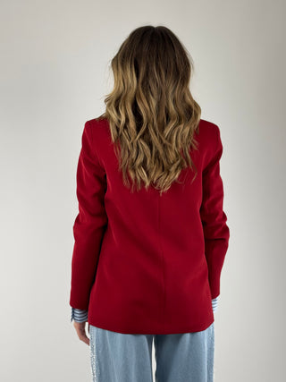 Giacca rubino - J845A037
