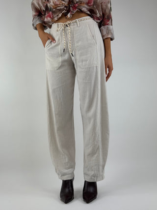 Pantalone stellina Lino - 60354P