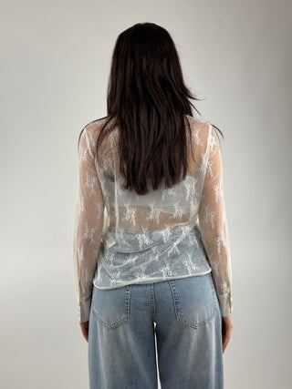 Camicia in pizzo - C4358MC102