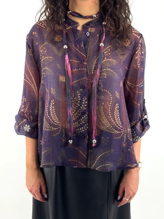 Camicia fantasia tropicale - CVS-R097