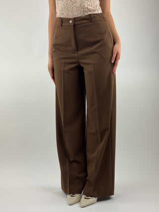 Pantalone a palazzo con elastico - 16467/4701UNI