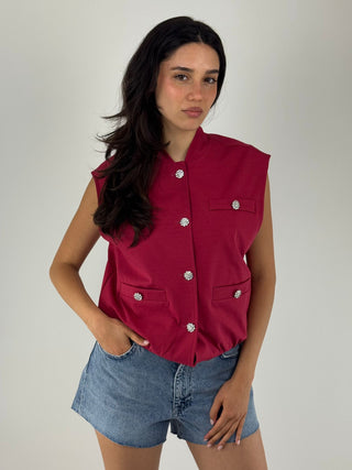 Gilet bottoni gioiello - 39061