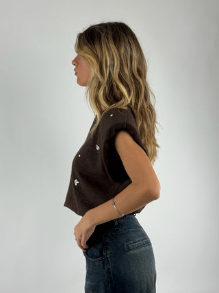 Gilet in maglia con strass - MFP-P075