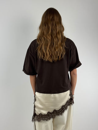 T-shirt con pizzo - S26M195