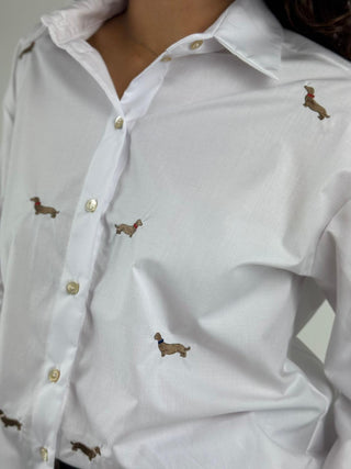 Camicia con ricami - 39835G