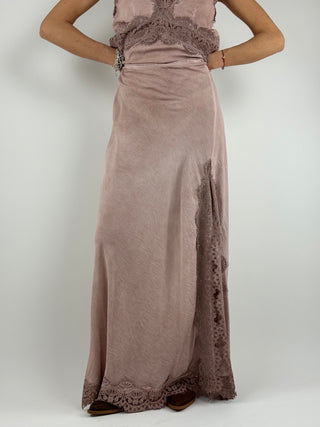 Gonna lunga spacco pizzo - GMA-Q013