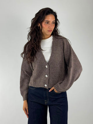 Cardigan bottoni gioiello - JIT-R027