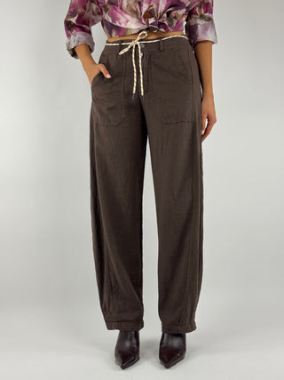 Pantalone stellina Lino - 60354P