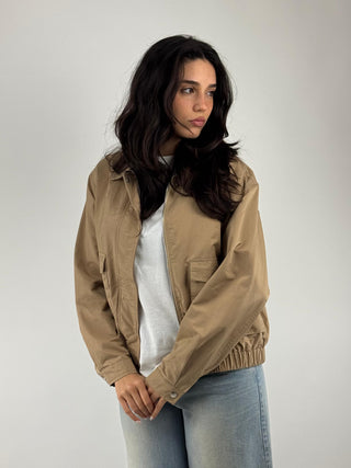 Bomber trench con tasconi - T830