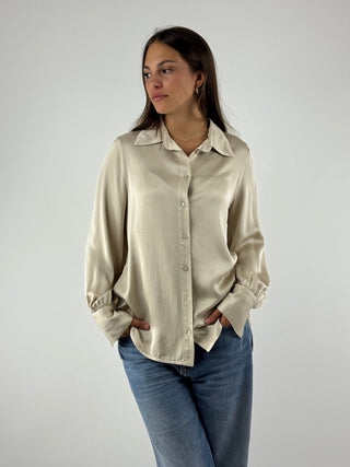 Camicia asimmetrica in raso - TF0249
